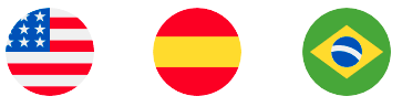 Inglês, Espanhol e Português